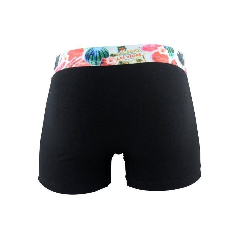 ATHENA Boxer Homme Coton CALIFORNIA Watermelon Noir