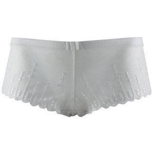 LOU PARIS Shorty Femme Microfibre PETILLANTE Blanc