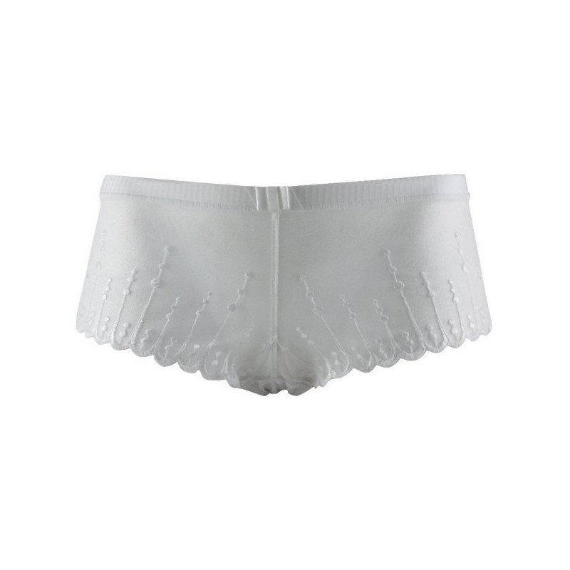 LOU PARIS Shorty Femme Microfibre PETILLANTE Blanc