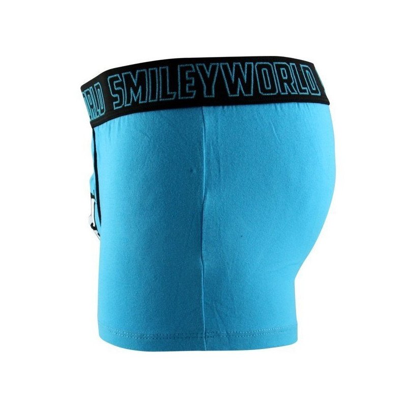 SMILEY WORLD Boxer Homme Coton BLUE FRIEND Bleu