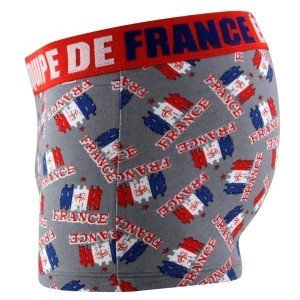 FFF Boxer Garçon Coton SUPPORTER Gris