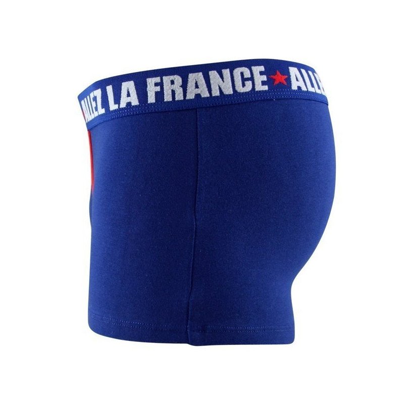 FFF Boxer Garçon Coton CAPITAINE Bleu