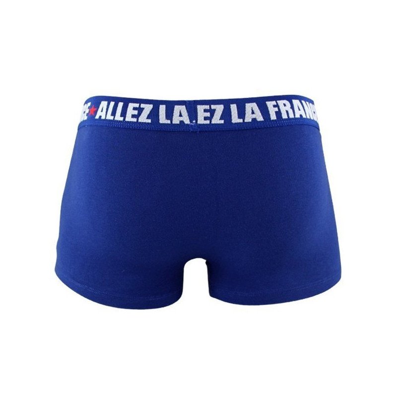 FFF Boxer Garçon Coton CAPITAINE Bleu