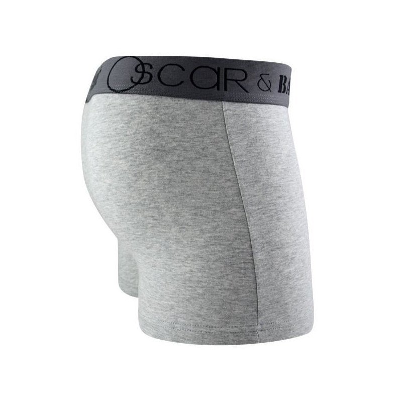 OSCAR ET BARNABE Boxer Garçon Coton UNI Gris