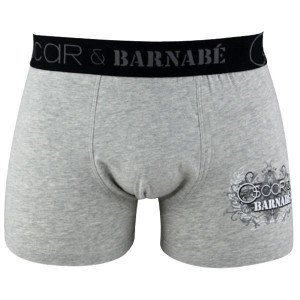 OSCAR ET BARNABE Boxer Garçon Coton SPORT VINTAGE Gris