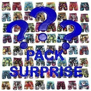 FREEGUN Lot de 3 Boxers Homme Microfibre PACK SURPRISE