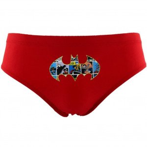 DC COMICS Slip Bain Moulant Garçon BATMAN Rouge MARVEL