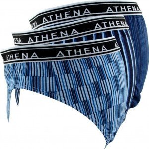 ATHENA Lot 3 Slips Homme Coton TONIC Bleu