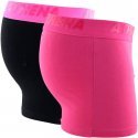 ATHENA Lot de 2 Boxers Homme Coton FLUOMIX Rose Noir