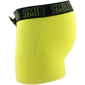 SMILEY WORLD Boxer Homme Coton FUNNY BOW Jaune