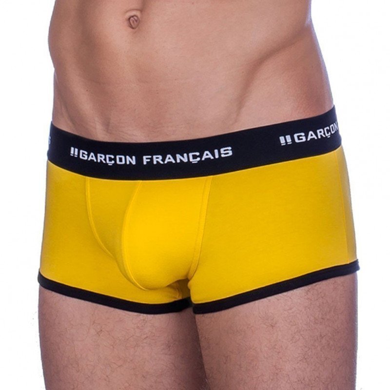 GARCON FRANCAIS Shorty Homme Coton TOULOUSE Jaune