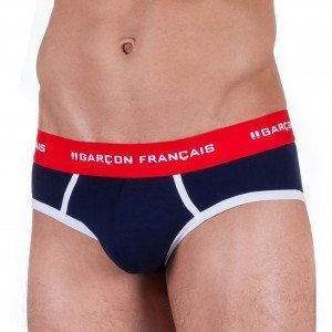 GARCON FRANCAIS Slip Homme Coton NICE Tricolore