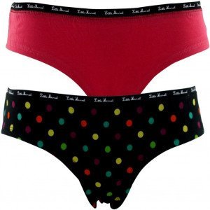 LITTLE MARCEL Lot de 2 Shortys Fille Coton MOTIFC Pois Rose