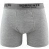 TORRENTE COUTURE Boxer Homme Coton CLASSIC Gris chiné
