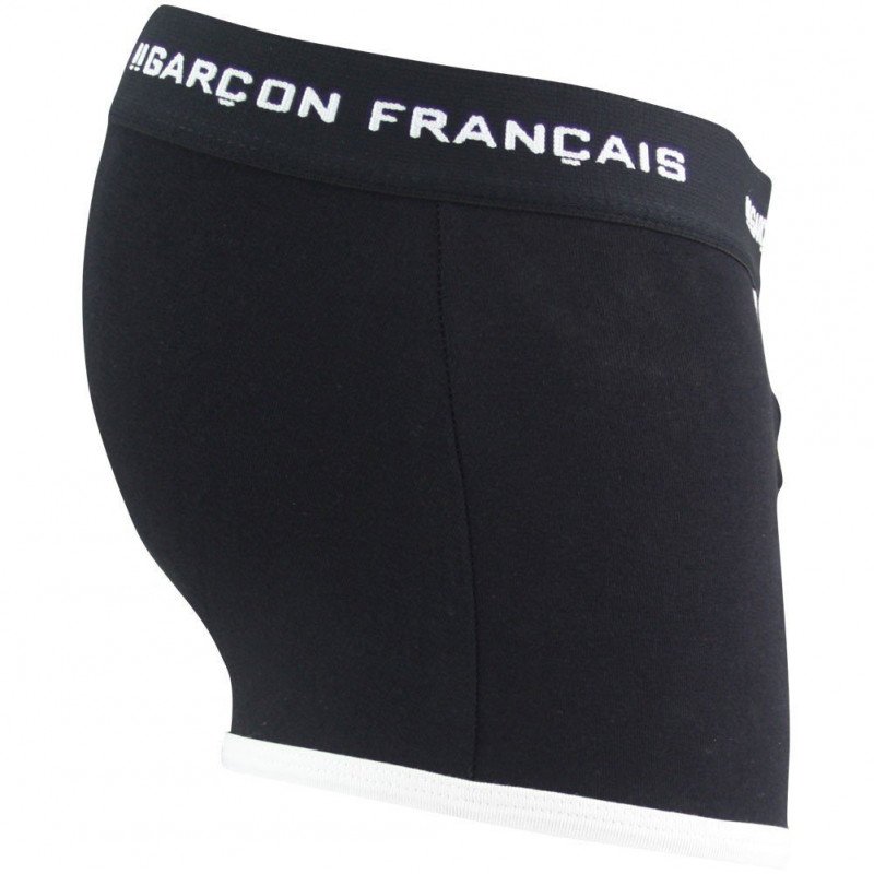 GARCON FRANCAIS Boxer Homme Coton LILLE Noir