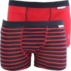 LITTLE MARCEL Lot de 2 Boxer Garçon Coton RAYURES Rouge