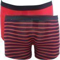 LITTLE MARCEL Lot de 2 Boxer Garçon Coton RAYURES Rouge