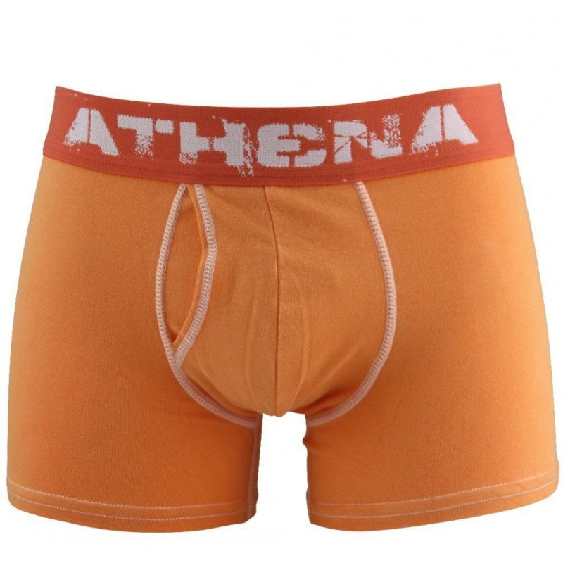 ATHENA Boxer Homme Coton DENIM USED Orange