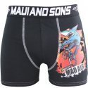 MAUI AND SONS Boxer Homme Microfibre MAD AIR Noir Blanc