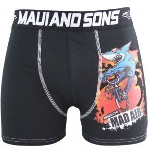 MAUI AND SONS Boxer Homme Microfibre MAD AIR Noir Blanc