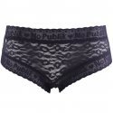 NO PUBLIK Shorty Femme Dentelle LEOPARD Anthracite