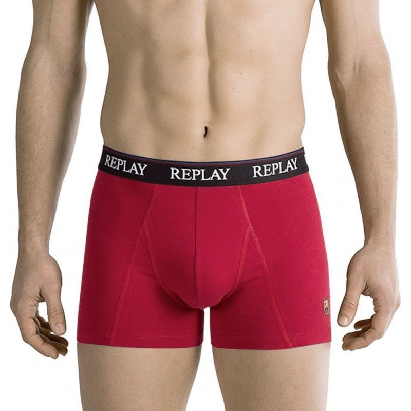 REPLAY Boxer Homme Coton UNI Rouge FC BARCELONE