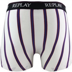 REPLAY Boxer Homme Coton RAY Blanc FC BARCELONE
