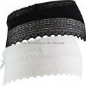 DIM Lot de 2 Shortys Femme Coton Dentelle SEXY FASHION Blanc Noir