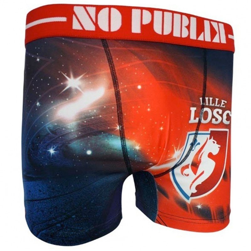 NO PUBLIK Boxer Homme Microfibre MAGIC STADIUM Rouge LOSC