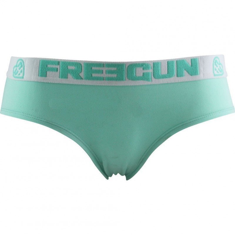 FREEGUN Shorty Femme Microfibre BMASSA Vert Blanc