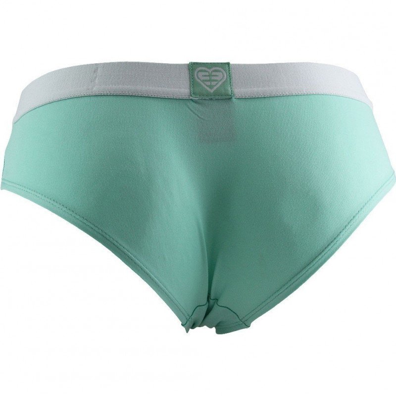 FREEGUN Shorty Femme Microfibre BMASSA Vert Blanc