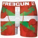 FREEGUN Boxer Homme Microfibre BASPLA Vert Rouge