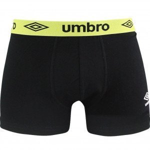 UMBRO Boxer Homme Coton BCASS3 Noir Vert