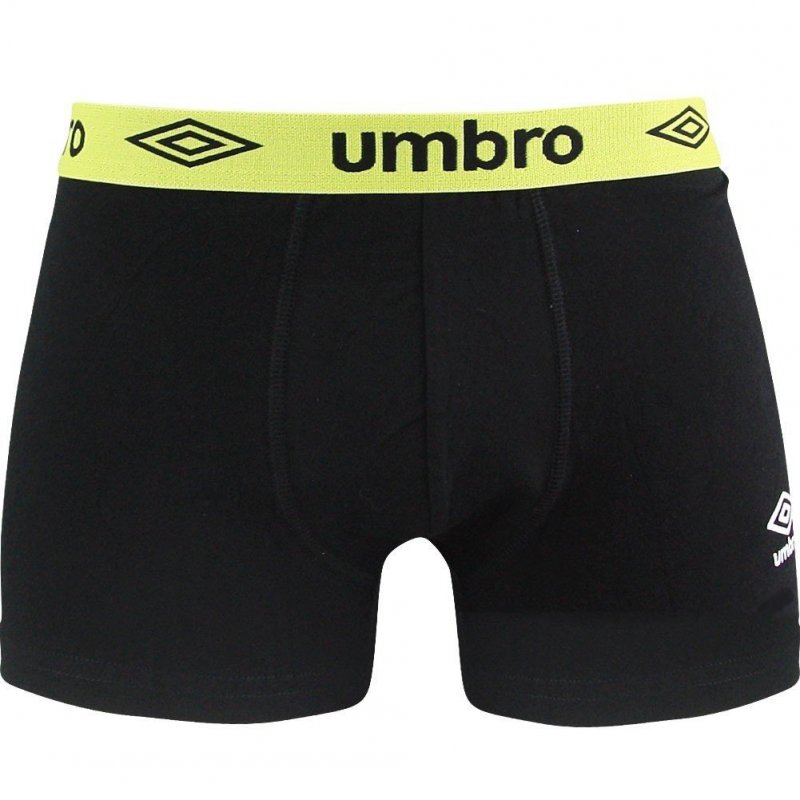 UMBRO Boxer Homme Coton BCASS3 Noir Vert