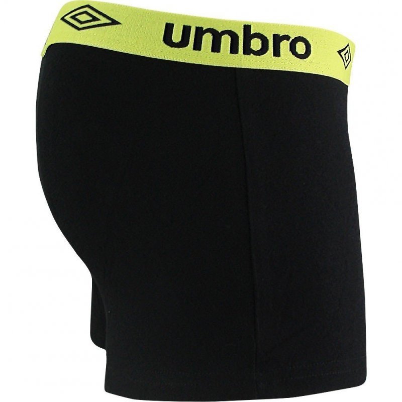 UMBRO Boxer Homme Coton BCASS3 Noir Vert