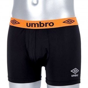 UMBRO Boxer Homme Coton BCASS3 Noir Orange