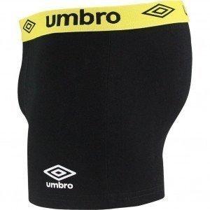 UMBRO Boxer Homme Coton BCASS3 Noir Jaune
