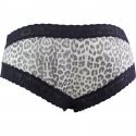 NO PUBLIK Shorty Femme Microfibre Dentelle PANTHERE Anthracite