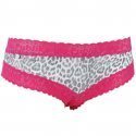 NO PUBLIK Shorty Femme Microfibre Dentelle PANTHERE Rose