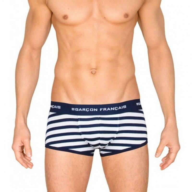 GARCON FRANCAIS Shorty Homme Coton TOULOUSE Marinière