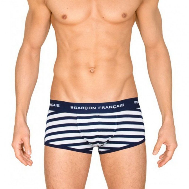 GARCON FRANCAIS Shorty Homme Coton TOULOUSE Marinière