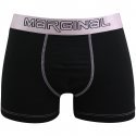 MARGINAL Boxer Homme Microfibre TRAVIS Noir Rose