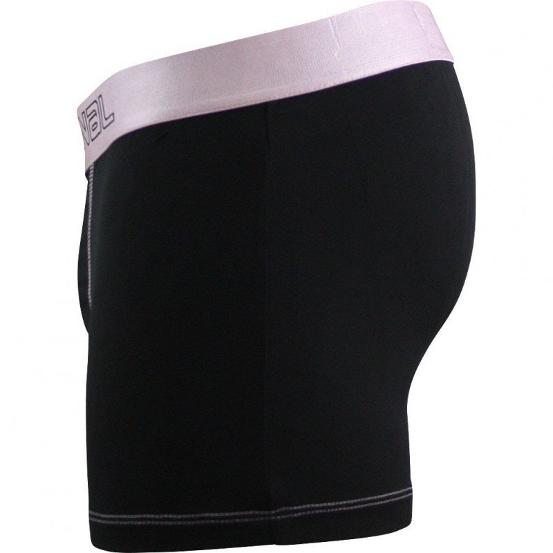 MARGINAL Boxer Homme Microfibre TRAVIS Noir Rose