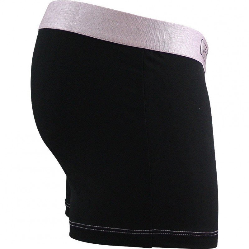 MARGINAL Boxer Homme Microfibre TRAVIS Noir Rose