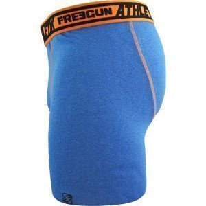 FREEGUN Boxer Long Homme Microfibre ATH Bleu Orange AKTIV