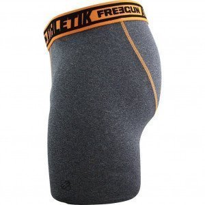 FREEGUN Boxer Long Homme Microfibre ATH Anthracite Orange AKTIV