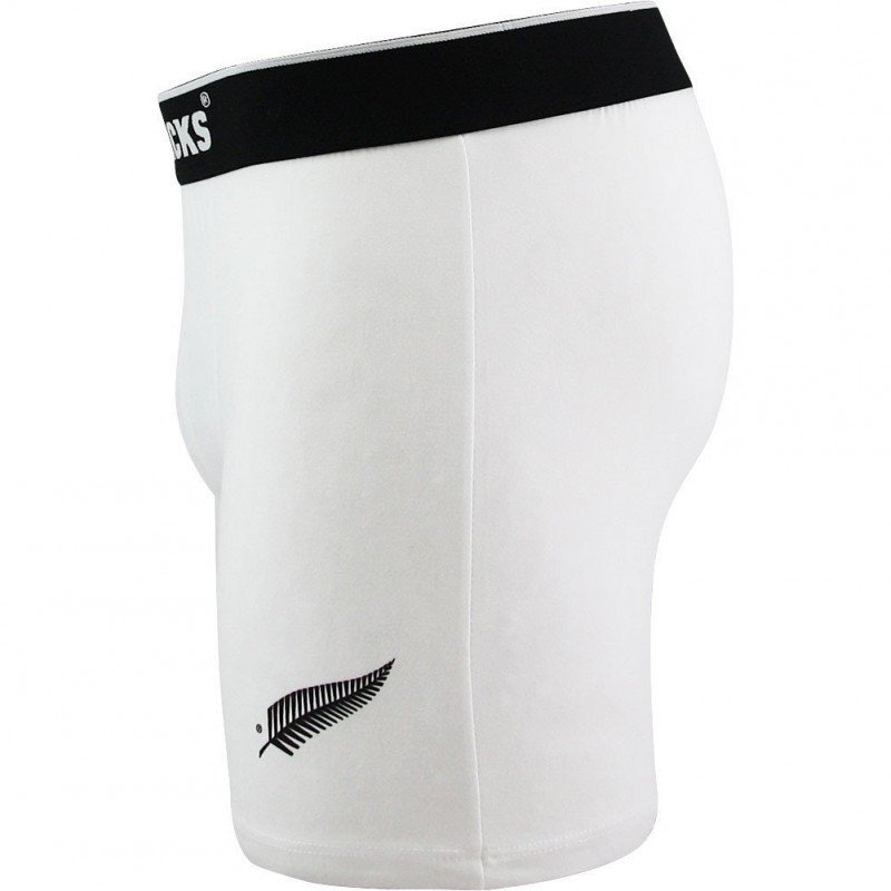 ALL BLACKS Boxer Homme Microfibre SOFT Blanc