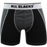 ALL BLACKS Boxer Homme Microfibre TEK Noir ceinture Blanc