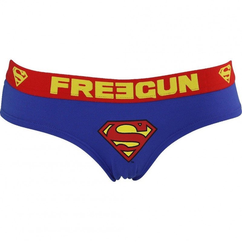 FREEGUN Shorty Femme Microfibre BM2S1 Bleu DC COMICS