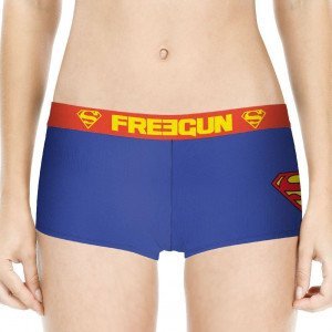 FREEGUN Boxer Fille Coton SHCSUP1 Bleu DC COMICS